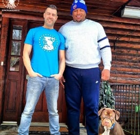 Dexter Lawrence of the New York Giants, a Pack Leader Dogs client.