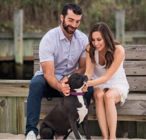 Kyle Palmieri of the New Jersey Devils, a Pack Leader Dogs client.