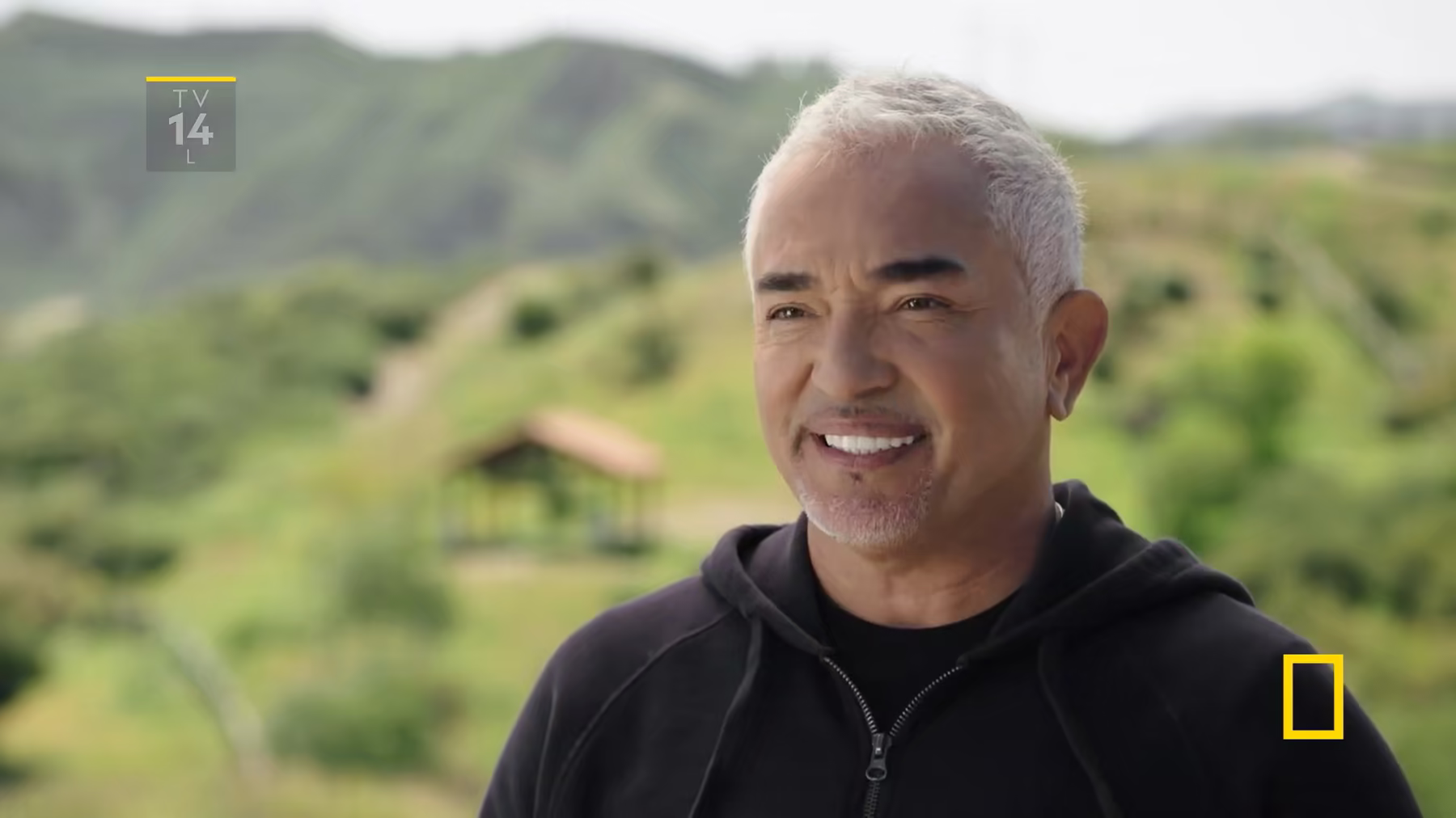 Cesar Millan in the California hills